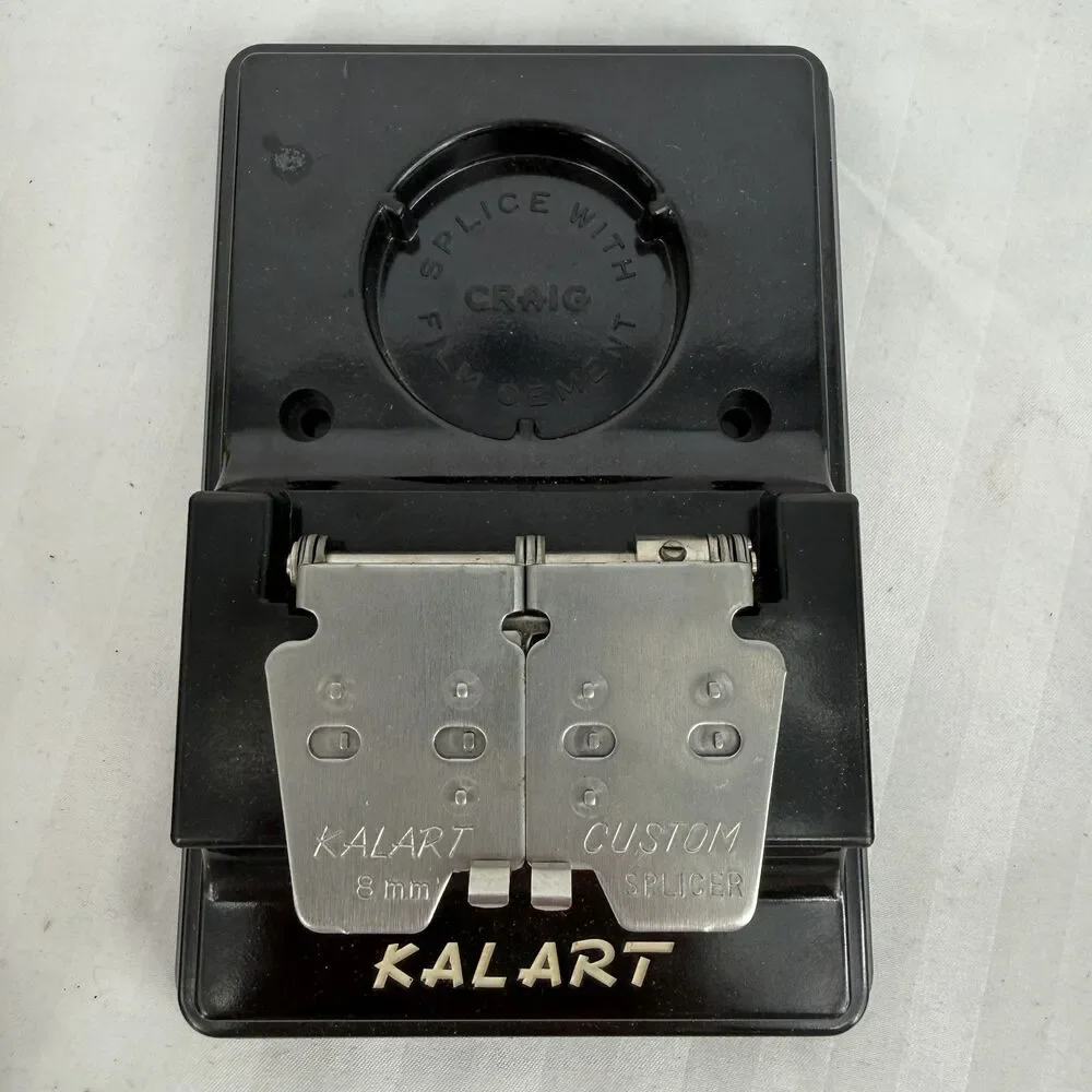 Vintage Kalart Custom 8 Splicer S-4 for 8mm Film Movie Film Cement Tape USA Box